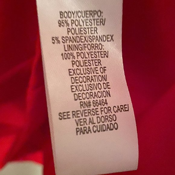 Studio I Red Fully Lined Cocktail Dress Size 10 NWOT - Picture 7 of 8